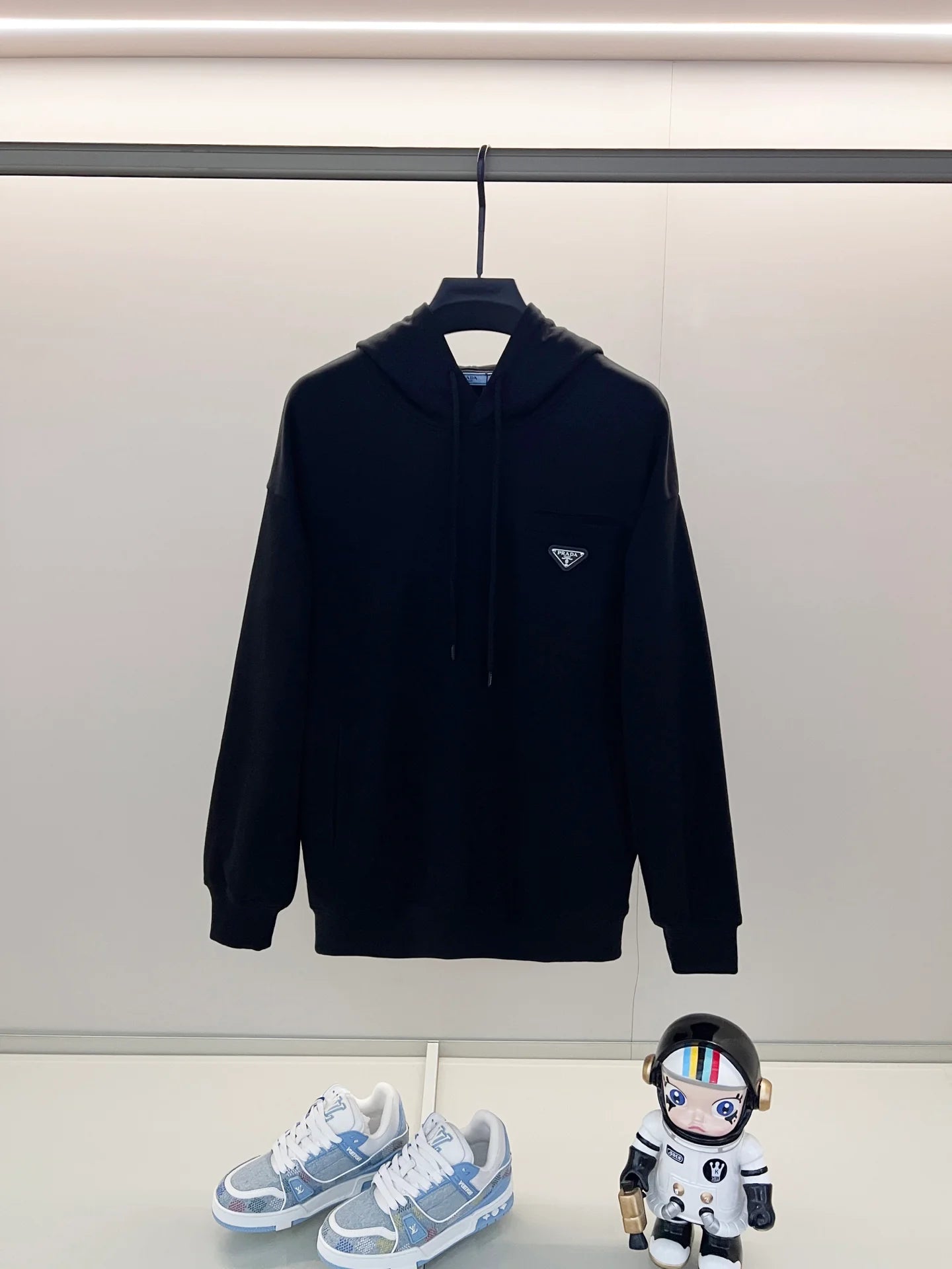 250908 New high-quality fake pocket triangular label hooded sweatshirt