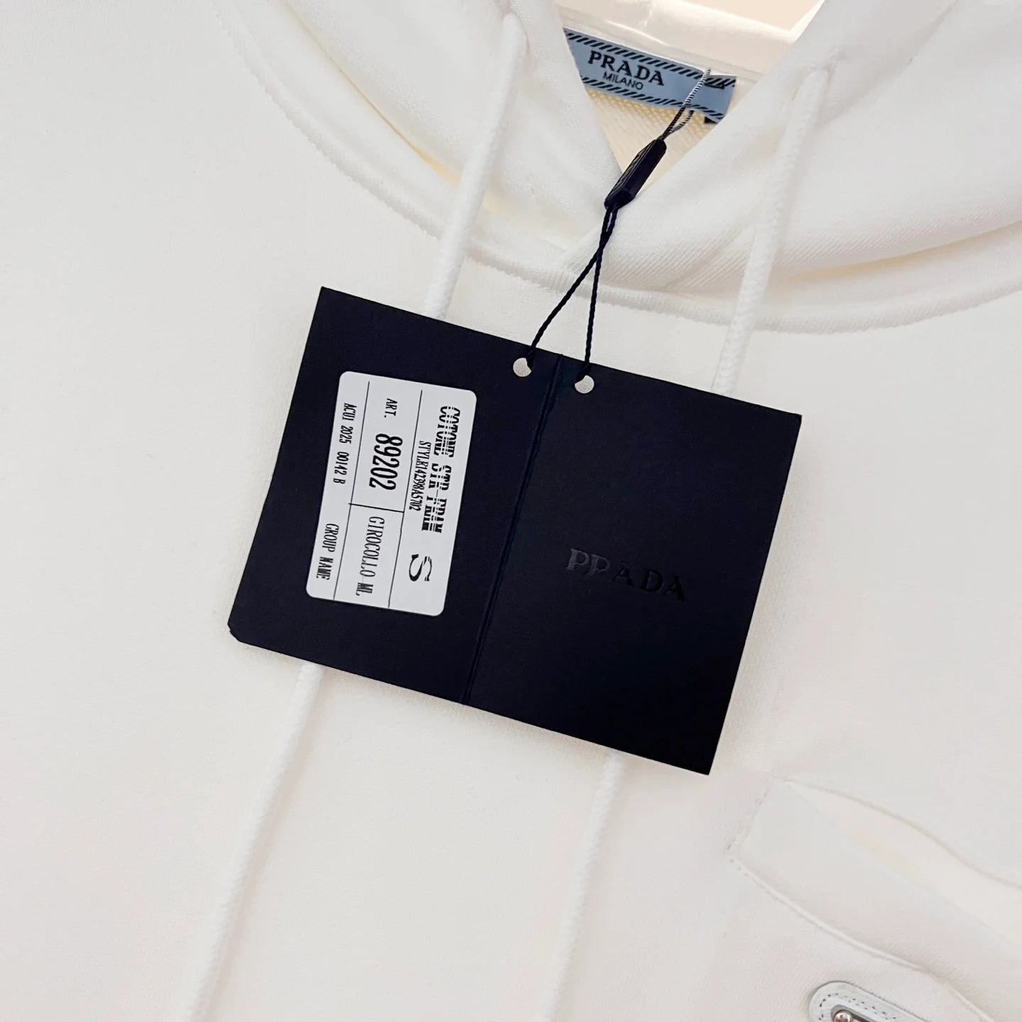 250908 New high-quality fake pocket triangular label hooded sweatshirt