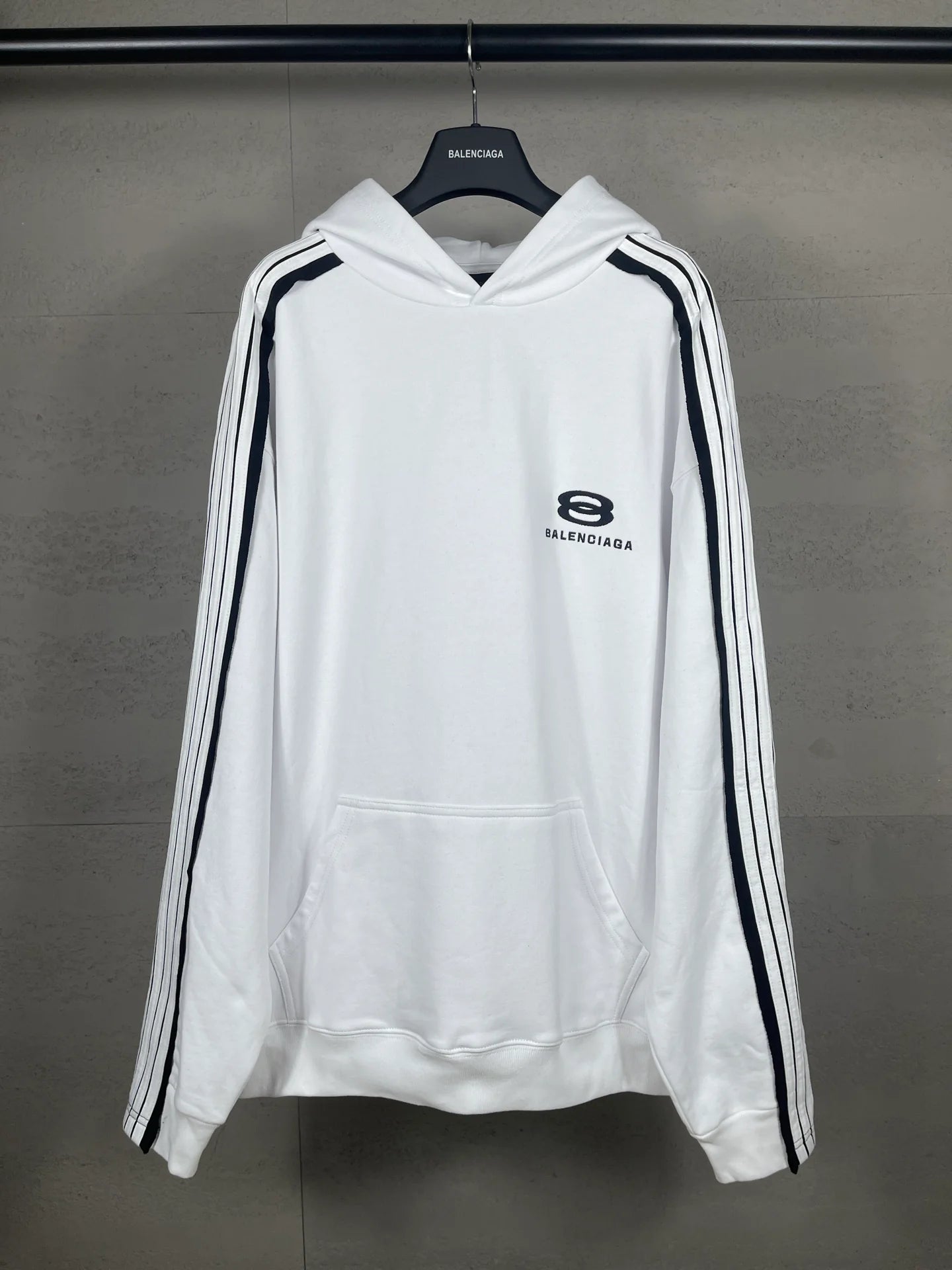 250917 New high-quality shoulder-sleeve color-blocked hoodie