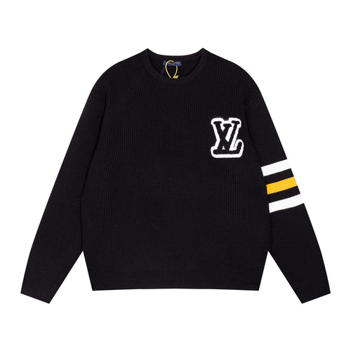 250923 New high-quality patchwork jacquard pullover sweater