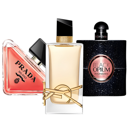Set aus 3 Damenparfums – Prada Paradoxe, Yves Saint Laurent Black Opium, Yves Saint Laurent Libre