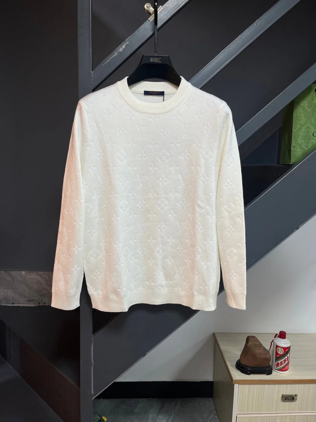250902 New high-quality jacquard knitted round-neck sweater
