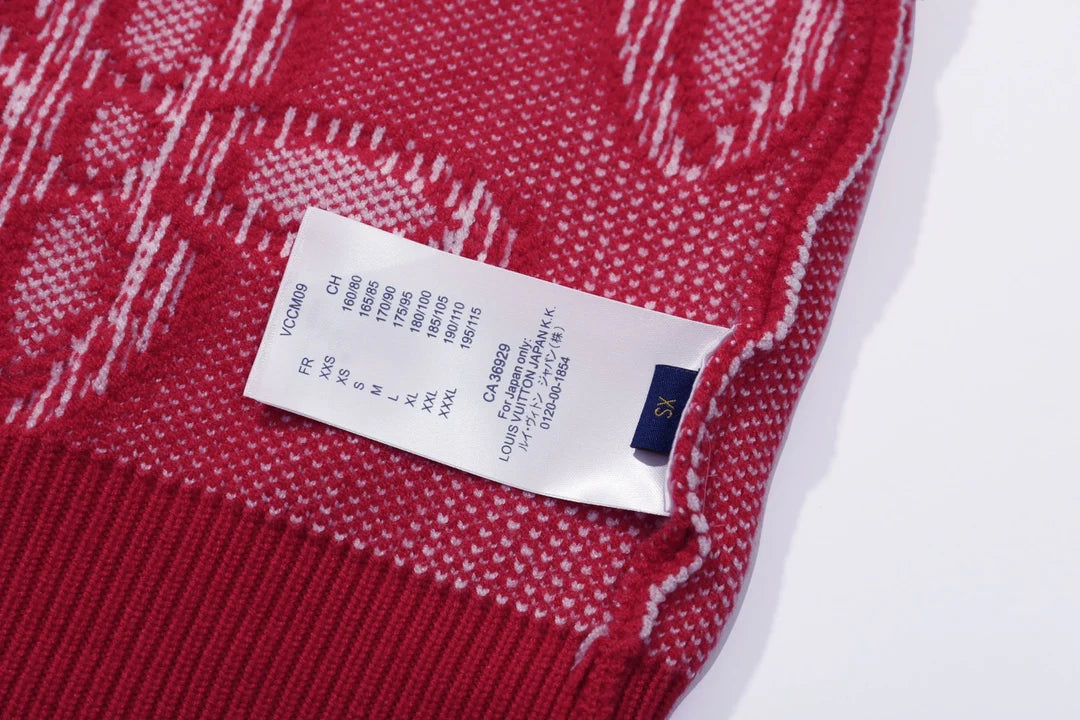 250923 new high-quality jacquard full-printed large icon pullover sweater