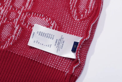 250923 new high-quality jacquard full-printed large icon pullover sweater