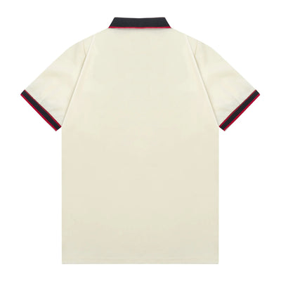 250408 New high-quality letter webbing with a color-matched collar POLO