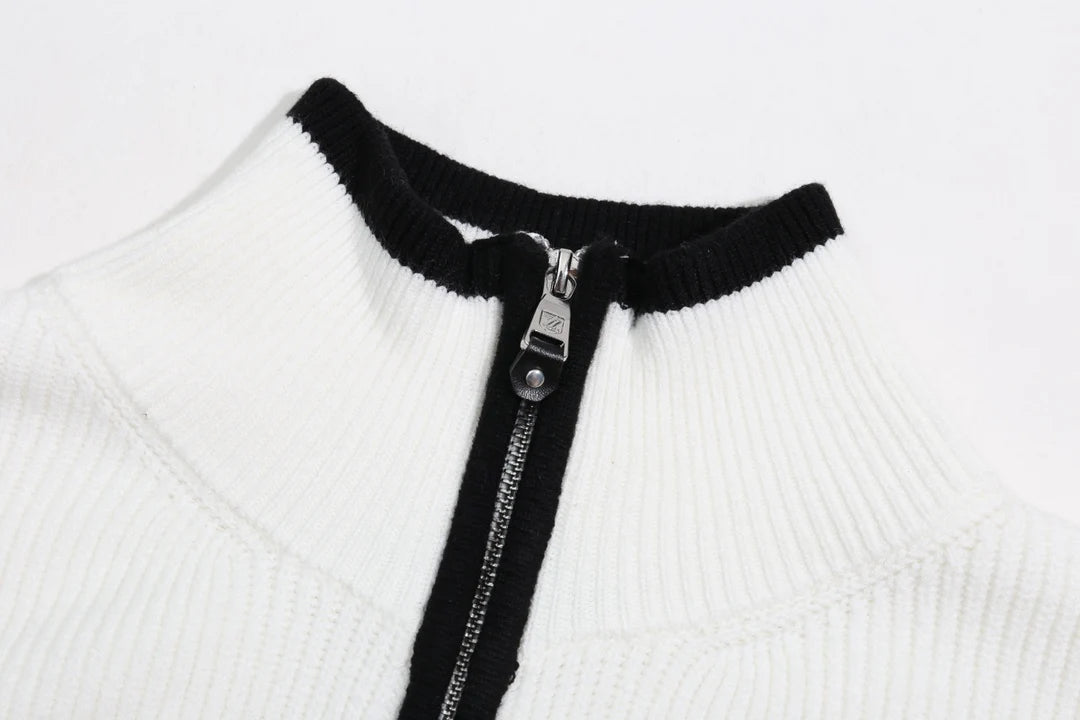 250923 New high-quality zipped wool coat