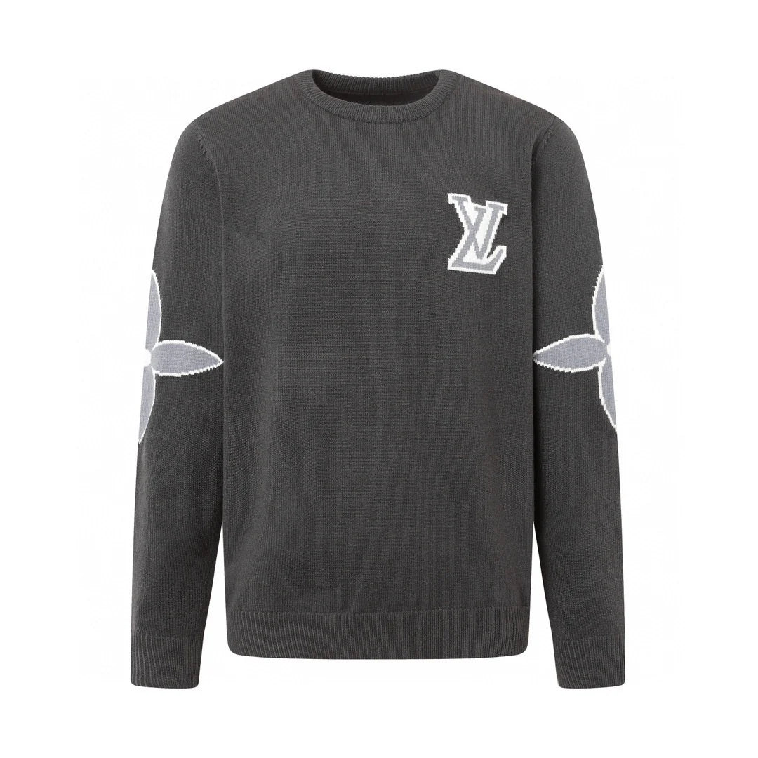 250923 New high-quality patchwork jacquard pullover sweater