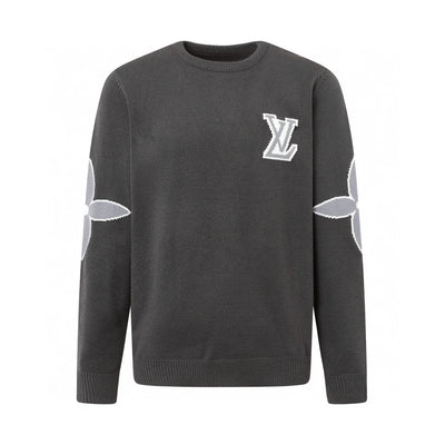 250923 New high-quality patchwork jacquard pullover sweater