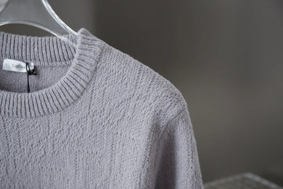 250902 New high-quality, simple jacquard knitted sweater