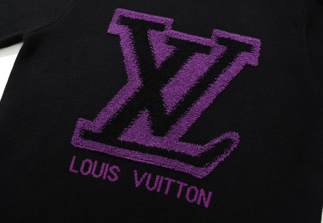 250908 New high-quality towel embroidered jacquard long-sleeved sweater