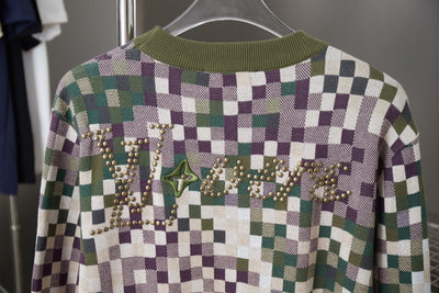 250923 New high-quality gradient Mosaic camouflage sweater
