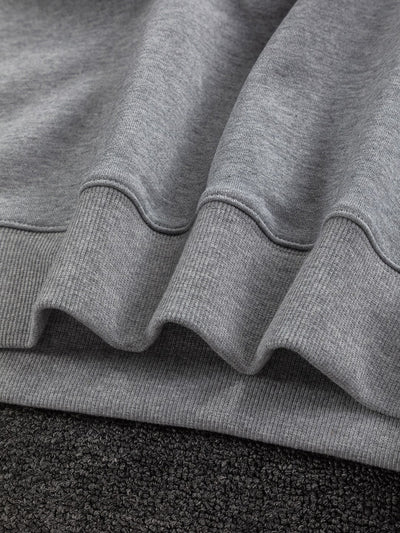 250908 New high-quality letter-embroidered patchwork small boat round-neck sweatshirt