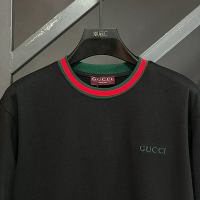250819 A new high-quality color-blocking classic embroidered sweatshirt