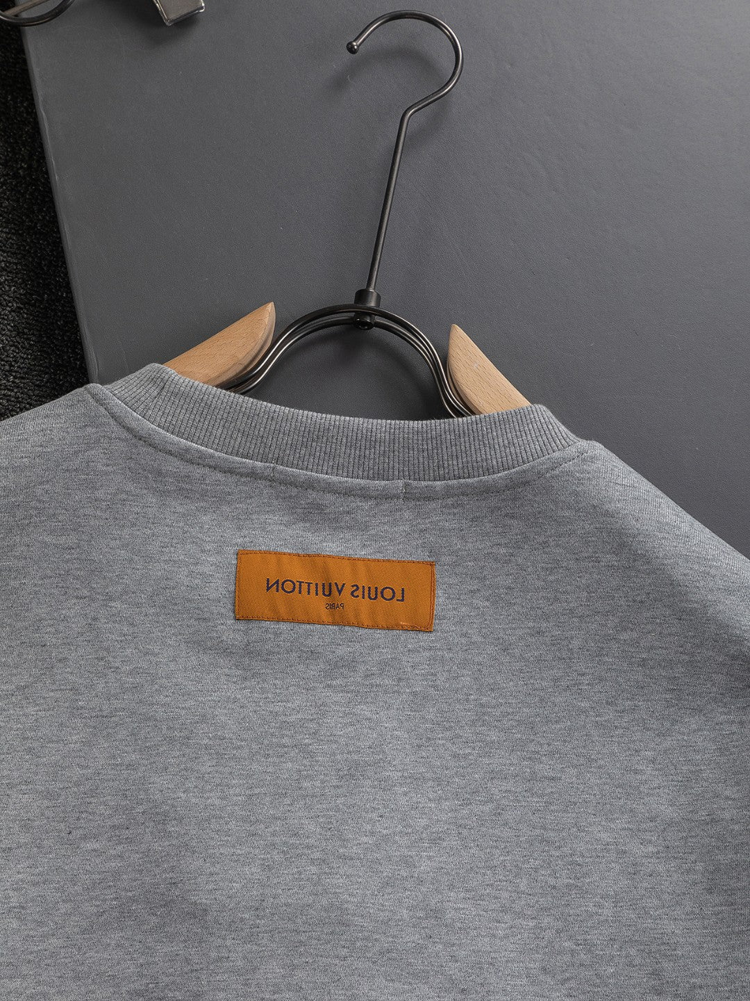 250908 New high-quality letter-embroidered patchwork small boat round-neck sweatshirt