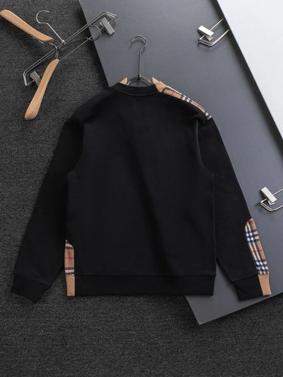 250908 New high-quality patchwork checkered sweatshirt