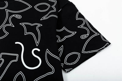 250305 New high quality deranged printed T-shirts
