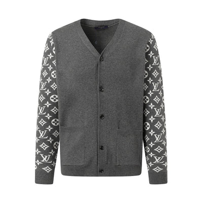 250923 New high-quality patchwork piping knitted cardigan