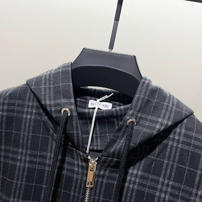 250923 A new high-quality full-print custom checkered casual hoodie