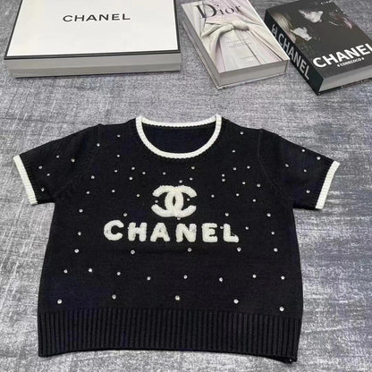 0528 Knitted crop top
