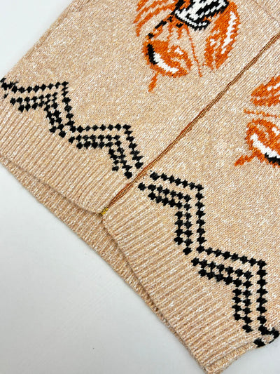 250908 New top-quality lobster patchwork wool knitted zipper jacket
