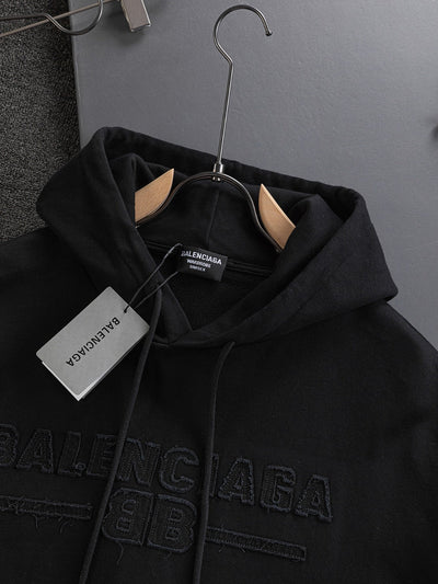 250908 New high-quality patchwork embroidered distressed hoodie