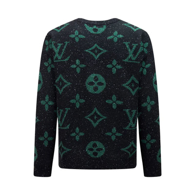 250908 New high-quality jacquard full-print knitted sweater