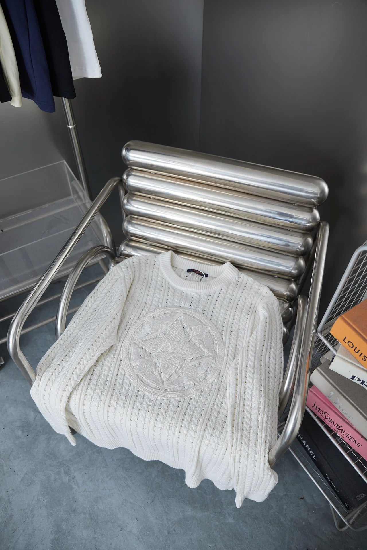 250902 New high-quality knitted logo sweater