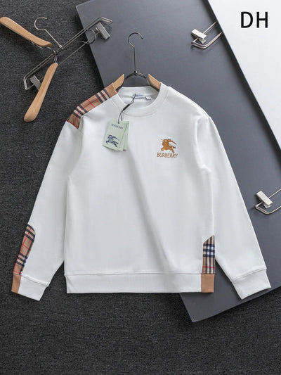 250908 New high-quality patchwork checkered sweatshirt