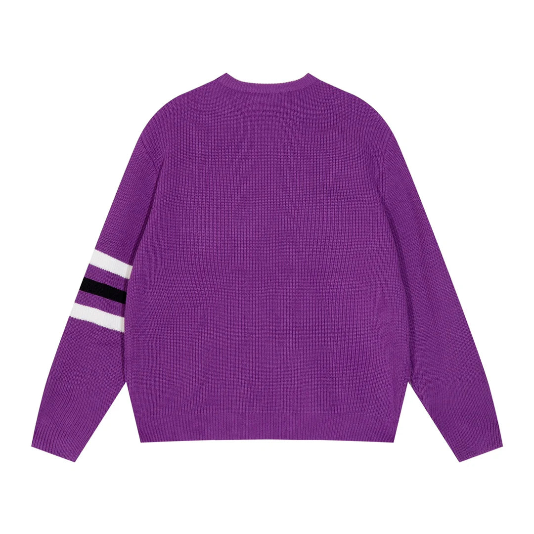 250923 New high-quality patchwork jacquard pullover sweater