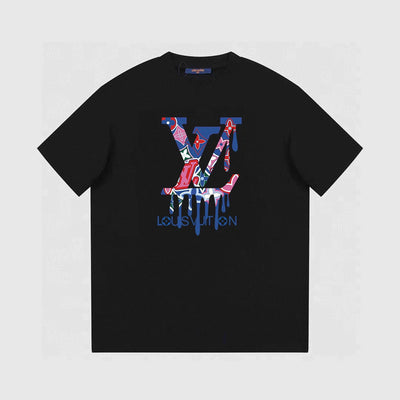 Water Drops Textured Print T-Shirt