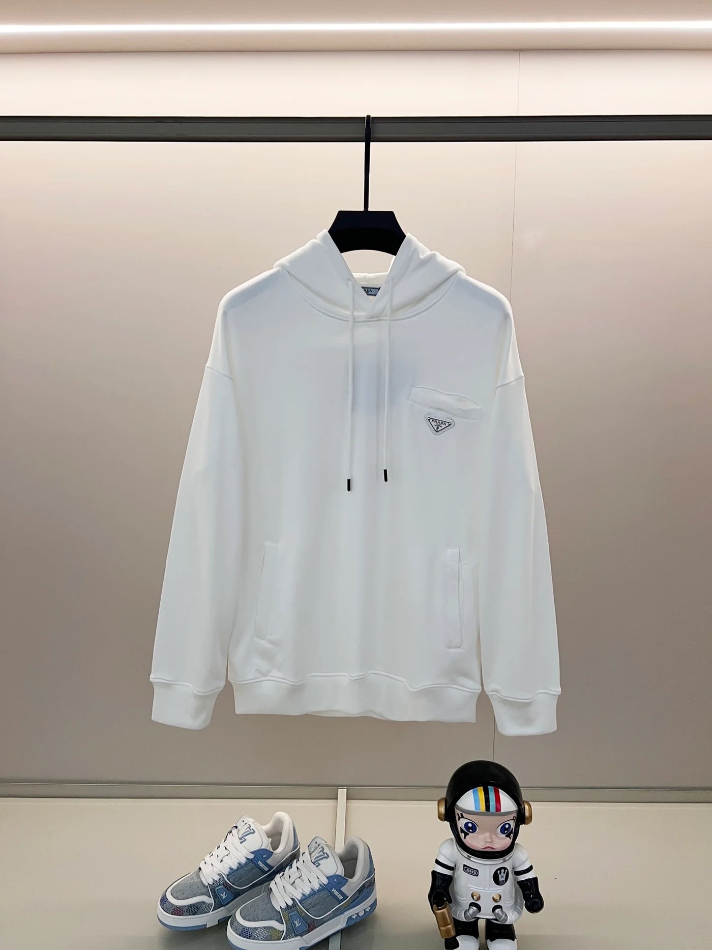 250908 New high-quality fake pocket triangular label hooded sweatshirt