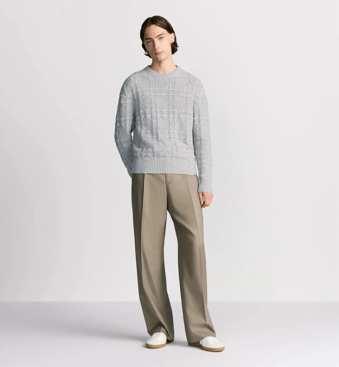 250902 New high-quality wool wicker knitted sweater