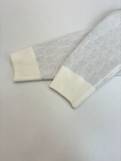 250902 A new high-quality double-sided jacquard cashmere knitted hooded sweatshirt