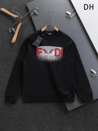 250908 New high-quality three-dimensional red letter eye sweatshirt