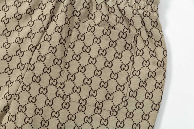 250404 New high-quality full-print jacquard knitted shorts