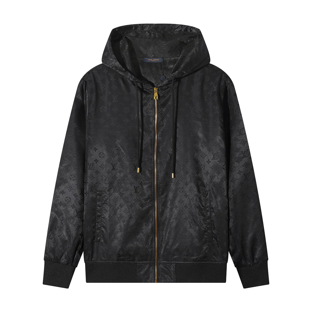 250923 new high-quality letter jacquard full-printed hooded jacket