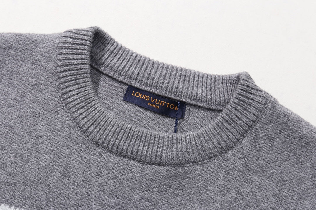 250908 New high-quality towel embroidered jacquard long-sleeved sweater