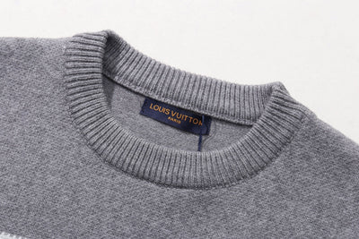 250908 New high-quality towel embroidered jacquard long-sleeved sweater