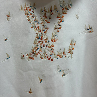 250819 New high-quality hooded sweatshirt with sailboat embroidery