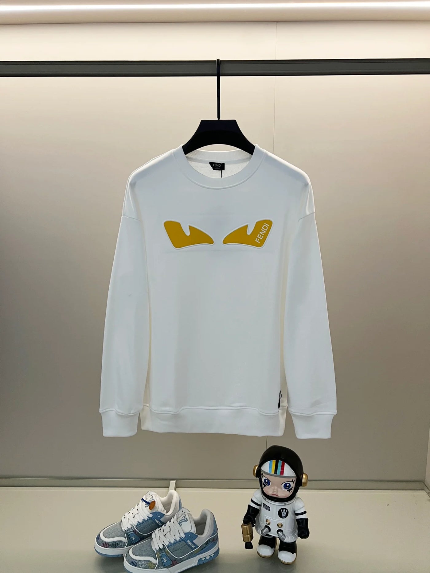 250908 New high-quality three-dimensional silicone yellow eye sweatshirt