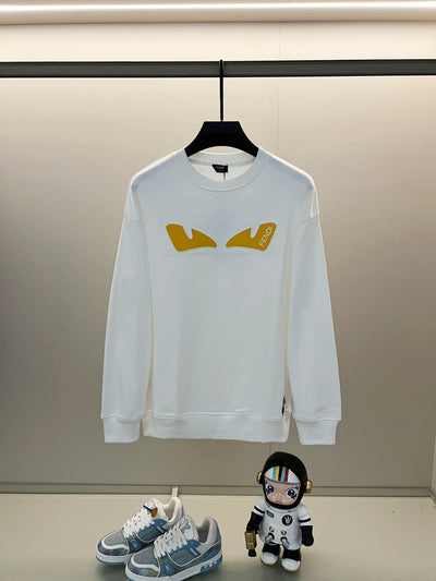 250908 New high-quality three-dimensional silicone yellow eye sweatshirt