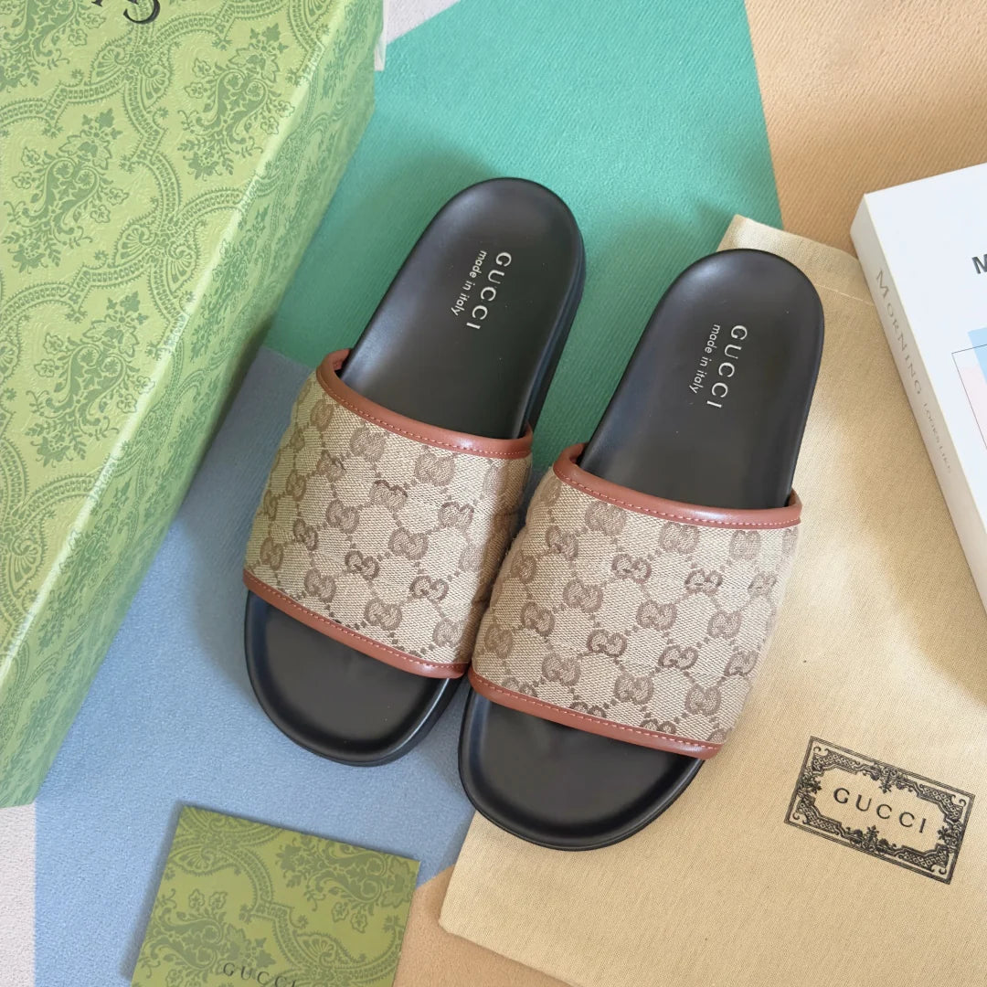 250507 New high-quality thick-soled embossed slippers