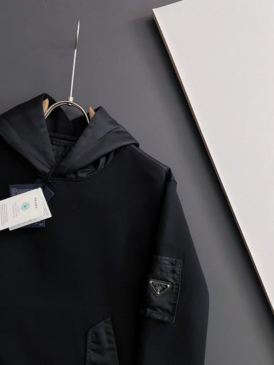 250819 New high-quality patchwork hooded sweatshirt