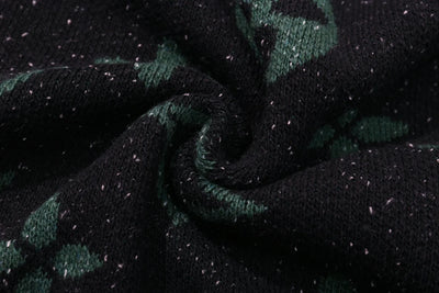 250908 New high-quality jacquard full-print knitted sweater