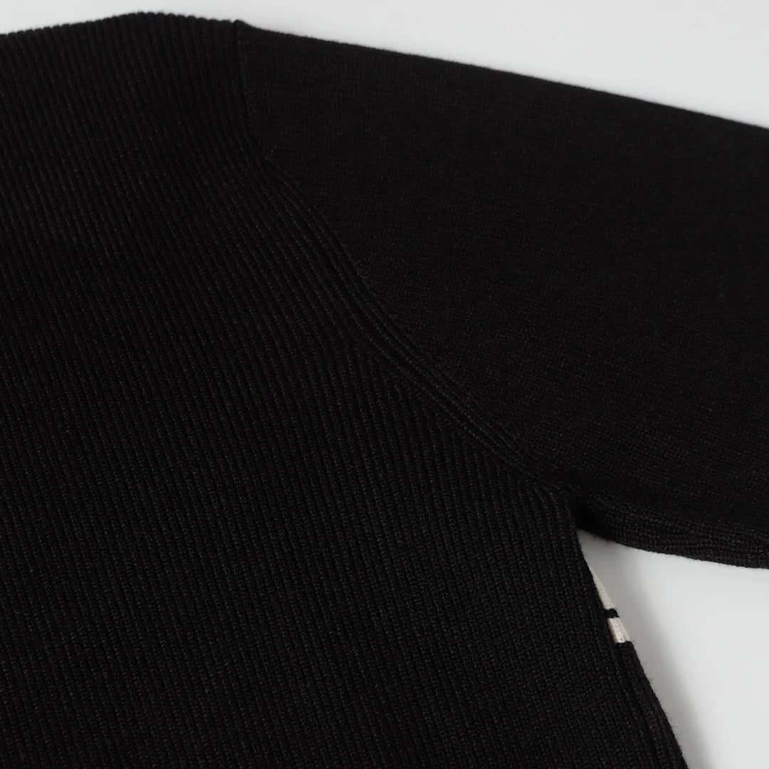 250923 New high-quality jacquard full-knit long-sleeved round-neck sweater