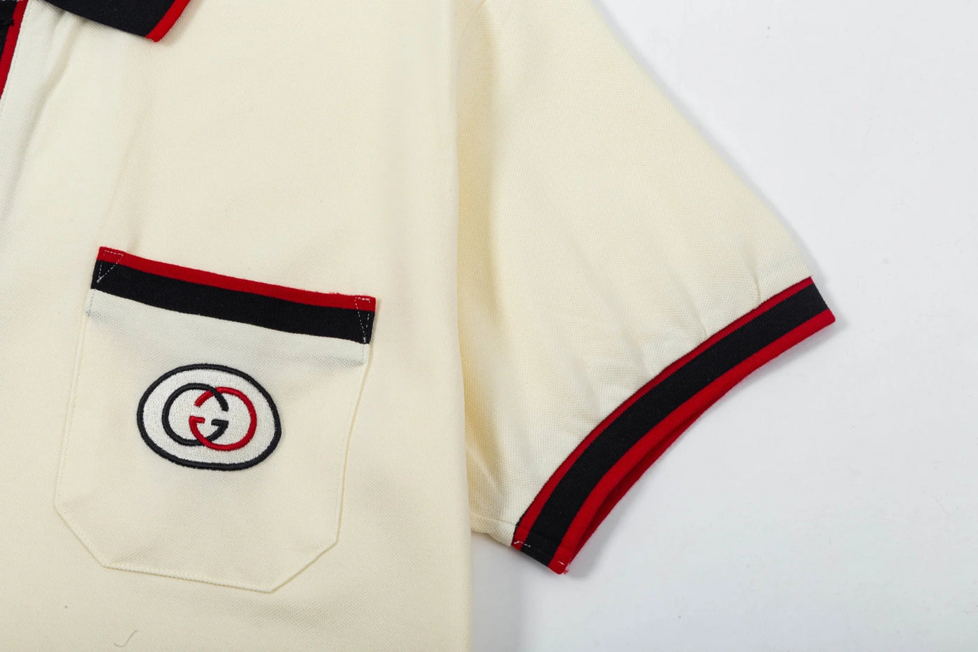 250408 New high-quality letter webbing with a color-matched collar POLO