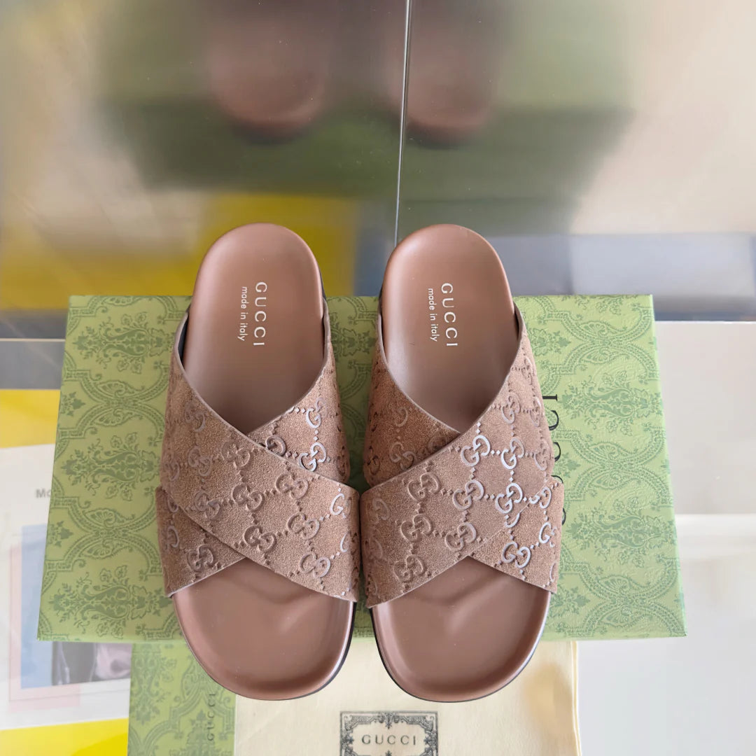 250507 New high-quality thick-soled embossed slippers
