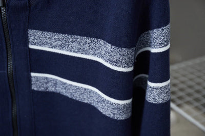 0916 Double-sided jacquard turtleneck sweater
