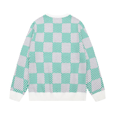 1014 Classic multi-colored plaid sweater