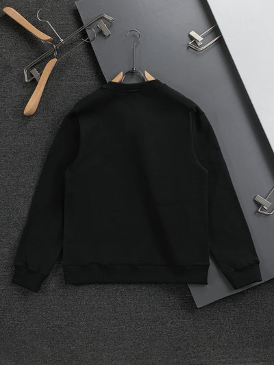 250908 New high-quality multi-color patchwork LOGO round-neck sweatshirt